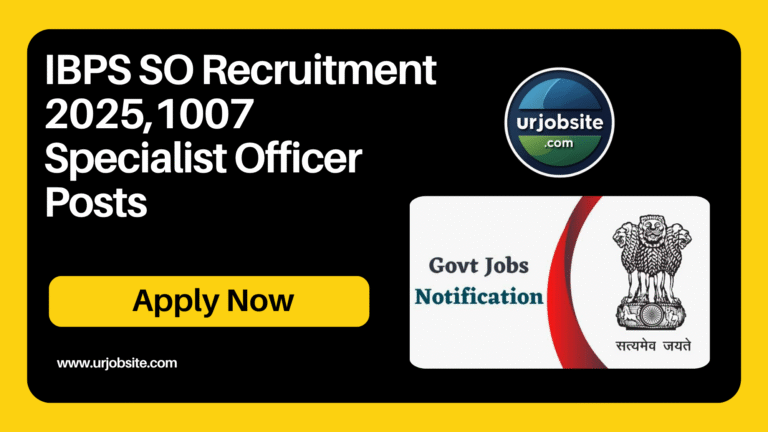 IBPS SO Recruitment 2025