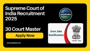 Supreme Court of India Recruitment 2025 Apply Online for 30 Court Master (Shorthand) Posts