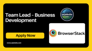 Team Lead – Business Development