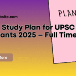 daily-study-plan-for-upsc-aspirants-2025